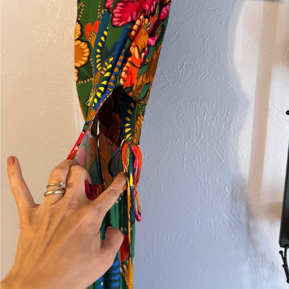 FARM Rio Vibrant Floral Jumpsuit - Red, Pink, Green, Orange - Picture 4 of 7